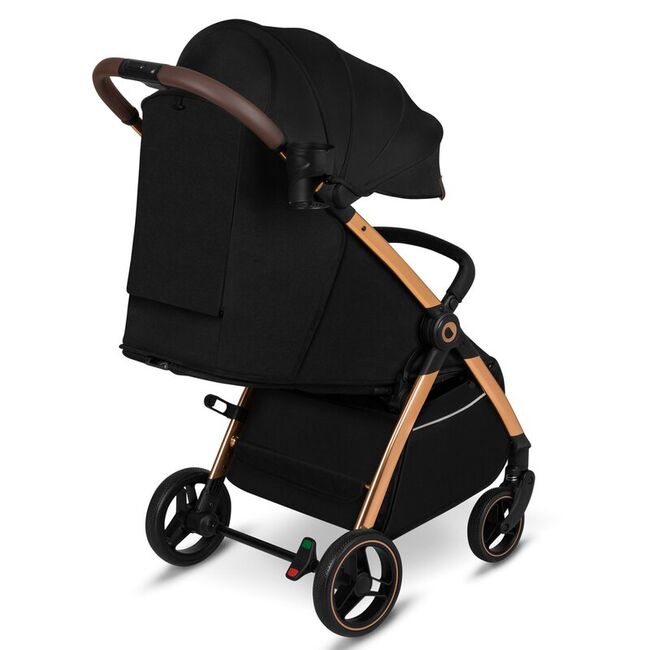 Carucior sport, Lionelo, Ingrid, Capotina impermeabila cu filtru UPF50+, Pana la 22 Kg, Spatar reglabil in 3 pozitii, Include suport pahar si plasa de tantari, Sistem pentru pliere automata, 6 luni+, Negru BYNLO-INGRID_BLACK_ONYX