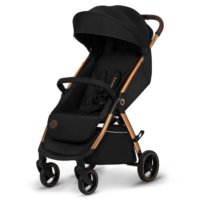 Carucior sport, Lionelo, Ingrid, Capotina impermeabila cu filtru UPF50+, Pana la 22 Kg, Spatar reglabil in 3 pozitii, Include suport pahar si plasa de tantari, Sistem pentru pliere automata, 6 luni+, Negru BYNLO-INGRID_BLACK_ONYX