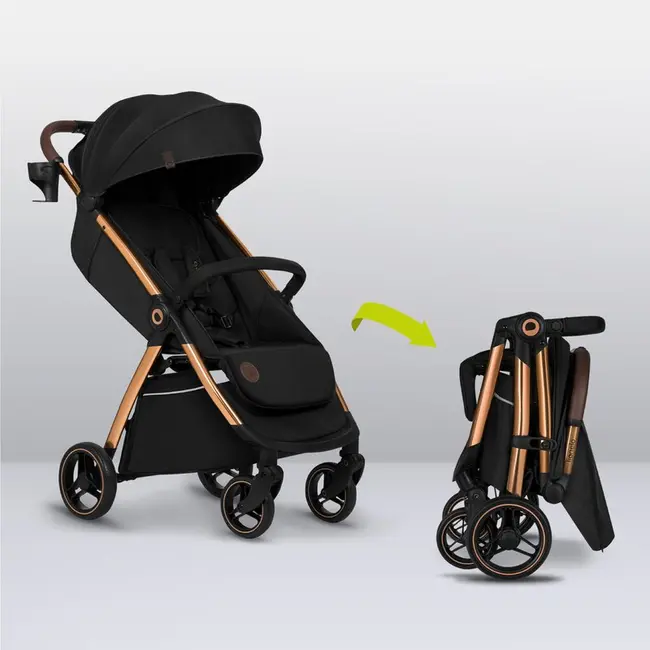 Carucior sport, Lionelo, Ingrid, Capotina impermeabila cu filtru UPF50+, Pana la 22 Kg, Spatar reglabil in 3 pozitii, Include suport pahar si plasa de tantari, Sistem pentru pliere automata, 6 luni+, Negru BYNLO-INGRID_BLACK_ONYX