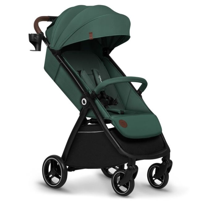 Carucior sport, Lionelo, Ingrid, Capotina impermeabila cu filtru UPF50+, Pana la 22 Kg, Spatar reglabil in 3 pozitii, Include suport pahar si plasa de tantari, Sistem pentru pliere automata, 6 luni+, Verde BYNLO-INGRID_GREEN_EMERALD