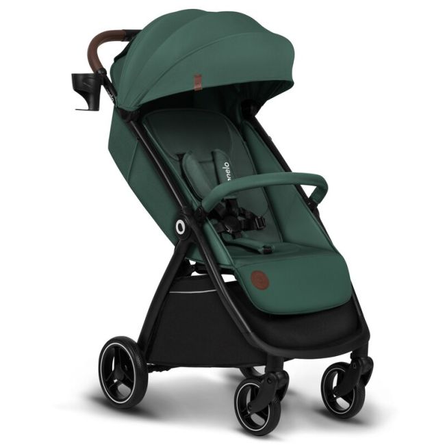 Carucior sport, Lionelo, Ingrid, Capotina impermeabila cu filtru UPF50+, Pana la 22 Kg, Spatar reglabil in 3 pozitii, Include suport pahar si plasa de tantari, Sistem pentru pliere automata, 6 luni+, Verde BYNLO-INGRID_GREEN_EMERALD