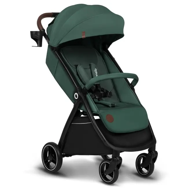 Carucior sport, Lionelo, Ingrid, Capotina impermeabila cu filtru UPF50+, Pana la 22 Kg, Spatar reglabil in 3 pozitii, Include suport pahar si plasa de tantari, Sistem pentru pliere automata, 6 luni+, Verde BYNLO-INGRID_GREEN_EMERALD