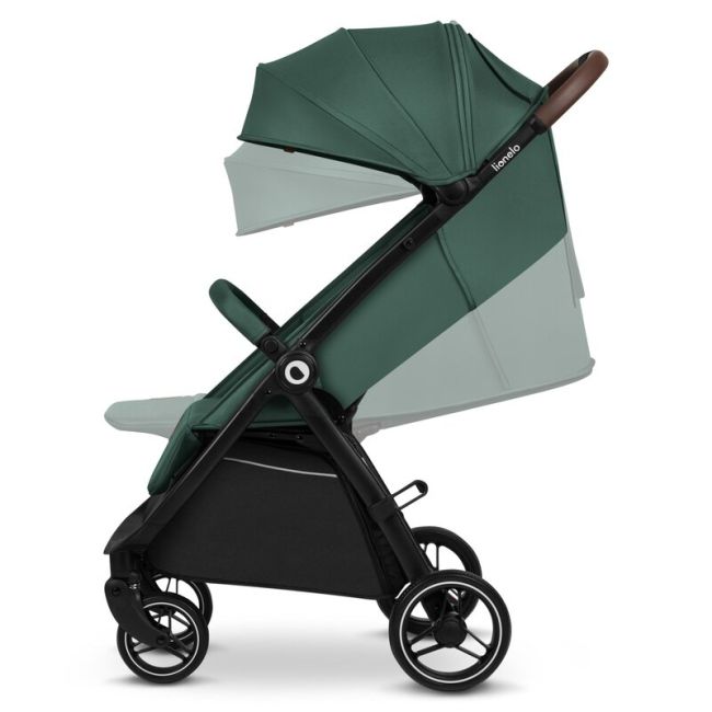 Carucior sport, Lionelo, Ingrid, Capotina impermeabila cu filtru UPF50+, Pana la 22 Kg, Spatar reglabil in 3 pozitii, Include suport pahar si plasa de tantari, Sistem pentru pliere automata, 6 luni+, Verde BYNLO-INGRID_GREEN_EMERALD
