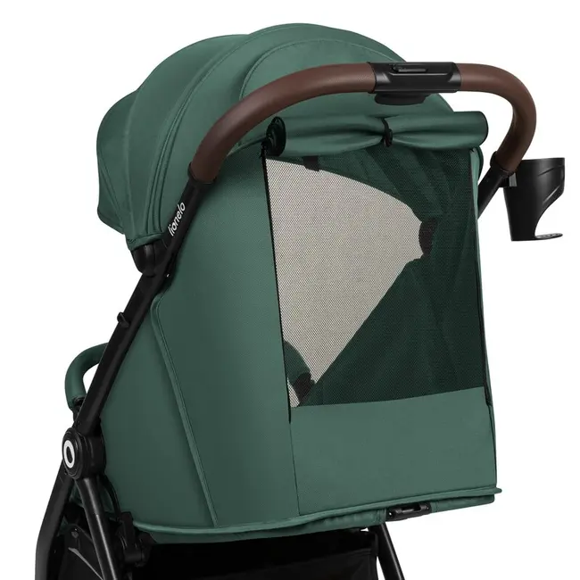 Carucior sport, Lionelo, Ingrid, Capotina impermeabila cu filtru UPF50+, Pana la 22 Kg, Spatar reglabil in 3 pozitii, Include suport pahar si plasa de tantari, Sistem pentru pliere automata, 6 luni+, Verde BYNLO-INGRID_GREEN_EMERALD