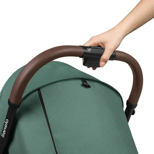 Carucior sport, Lionelo, Ingrid, Capotina impermeabila cu filtru UPF50+, Pana la 22 Kg, Spatar reglabil in 3 pozitii, Include suport pahar si plasa de tantari, Sistem pentru pliere automata, 6 luni+, Verde BYNLO-INGRID_GREEN_EMERALD