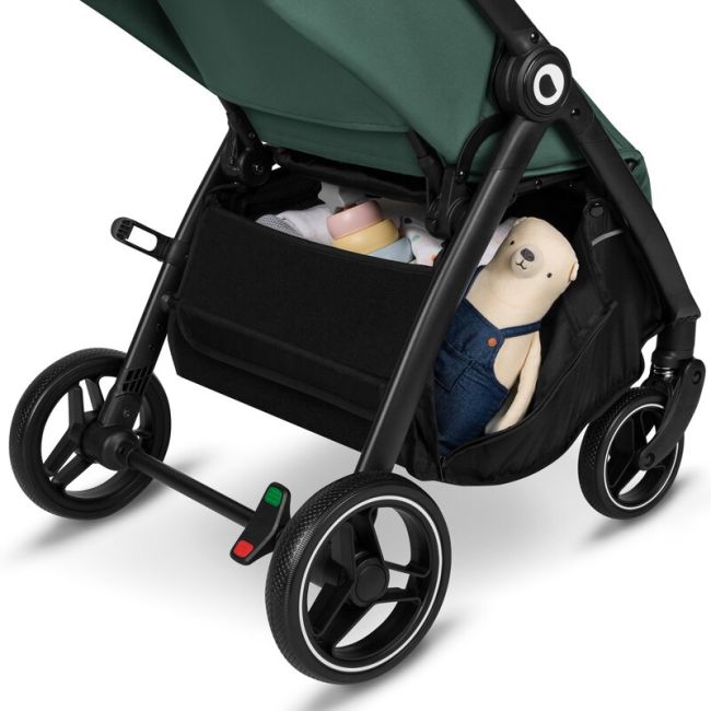 Carucior sport, Lionelo, Ingrid, Capotina impermeabila cu filtru UPF50+, Pana la 22 Kg, Spatar reglabil in 3 pozitii, Include suport pahar si plasa de tantari, Sistem pentru pliere automata, 6 luni+, Verde BYNLO-INGRID_GREEN_EMERALD
