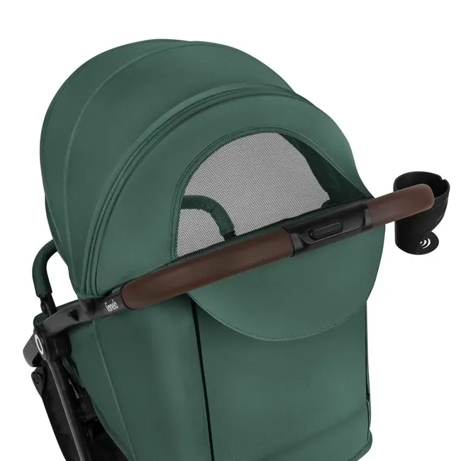 Carucior sport, Lionelo, Ingrid, Capotina impermeabila cu filtru UPF50+, Pana la 22 Kg, Spatar reglabil in 3 pozitii, Include suport pahar si plasa de tantari, Sistem pentru pliere automata, 6 luni+, Verde BYNLO-INGRID_GREEN_EMERALD