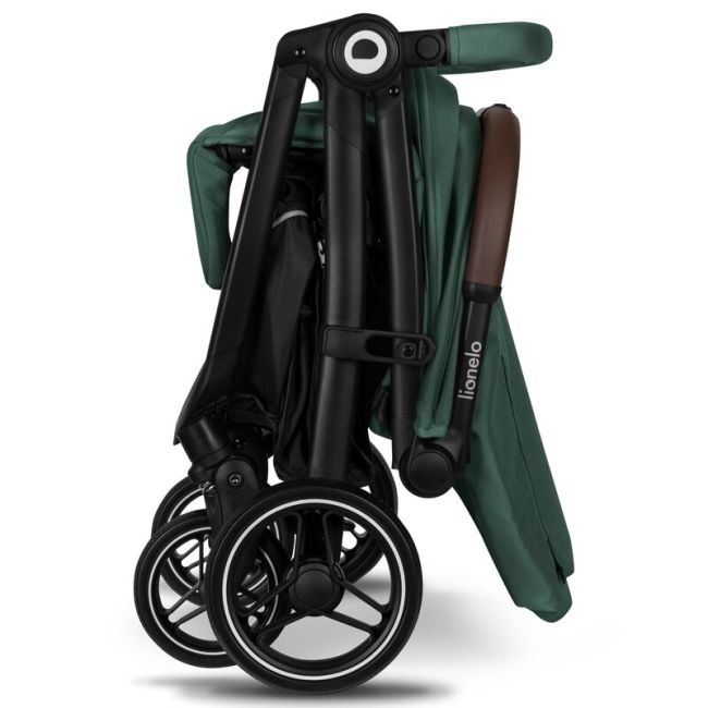 Carucior sport, Lionelo, Ingrid, Capotina impermeabila cu filtru UPF50+, Pana la 22 Kg, Spatar reglabil in 3 pozitii, Include suport pahar si plasa de tantari, Sistem pentru pliere automata, 6 luni+, Verde BYNLO-INGRID_GREEN_EMERALD