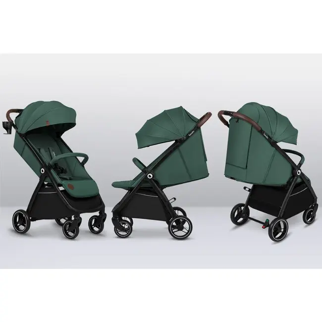 Carucior sport, Lionelo, Ingrid, Capotina impermeabila cu filtru UPF50+, Pana la 22 Kg, Spatar reglabil in 3 pozitii, Include suport pahar si plasa de tantari, Sistem pentru pliere automata, 6 luni+, Verde BYNLO-INGRID_GREEN_EMERALD
