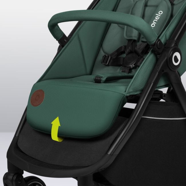 Carucior sport, Lionelo, Ingrid, Capotina impermeabila cu filtru UPF50+, Pana la 22 Kg, Spatar reglabil in 3 pozitii, Include suport pahar si plasa de tantari, Sistem pentru pliere automata, 6 luni+, Verde BYNLO-INGRID_GREEN_EMERALD