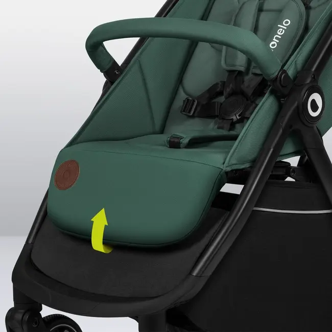 Carucior sport, Lionelo, Ingrid, Capotina impermeabila cu filtru UPF50+, Pana la 22 Kg, Spatar reglabil in 3 pozitii, Include suport pahar si plasa de tantari, Sistem pentru pliere automata, 6 luni+, Verde BYNLO-INGRID_GREEN_EMERALD