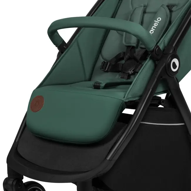 Carucior sport, Lionelo, Ingrid, Capotina impermeabila cu filtru UPF50+, Pana la 22 Kg, Spatar reglabil in 3 pozitii, Include suport pahar si plasa de tantari, Sistem pentru pliere automata, 6 luni+, Verde BYNLO-INGRID_GREEN_EMERALD