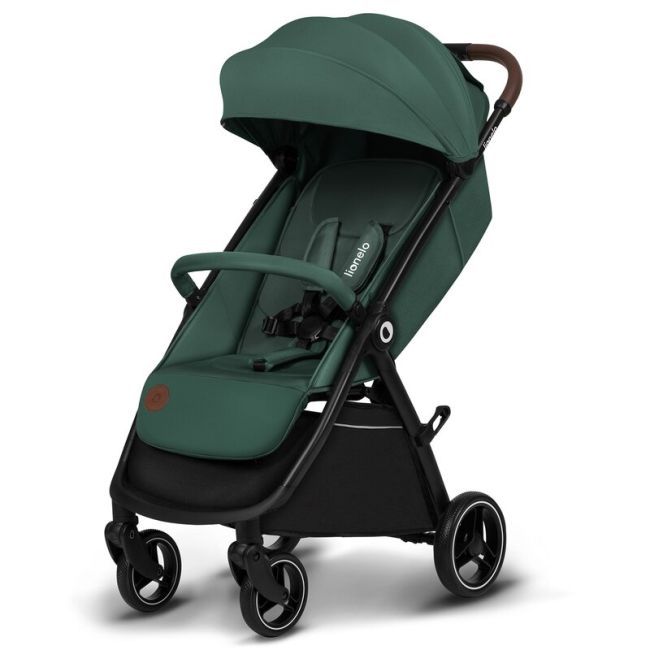 Carucior sport, Lionelo, Ingrid, Capotina impermeabila cu filtru UPF50+, Pana la 22 Kg, Spatar reglabil in 3 pozitii, Include suport pahar si plasa de tantari, Sistem pentru pliere automata, 6 luni+, Verde BYNLO-INGRID_GREEN_EMERALD