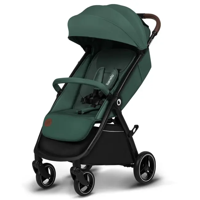 Carucior sport, Lionelo, Ingrid, Capotina impermeabila cu filtru UPF50+, Pana la 22 Kg, Spatar reglabil in 3 pozitii, Include suport pahar si plasa de tantari, Sistem pentru pliere automata, 6 luni+, Verde BYNLO-INGRID_GREEN_EMERALD