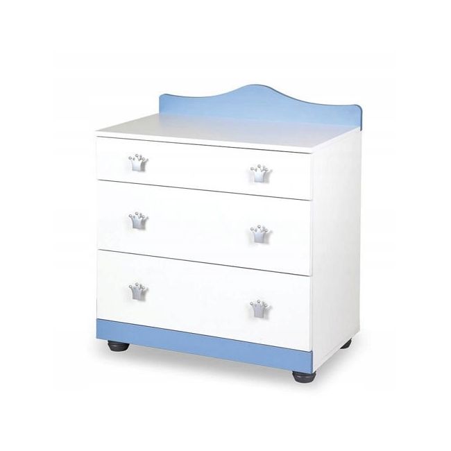 Comoda de Infasat Klups PRINCE Alb-Albastru MYK00086516