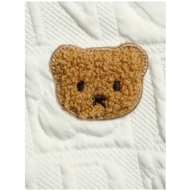 Costumas cu bluzita alba si blugi pentru baietei mbtu77-de