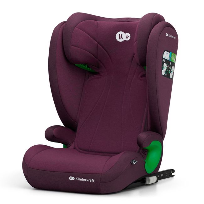 SCAUN AUTO KINDERKRAFT JUNIOR FIX2, I-SIZE 100-150 CM, CHERRY RED VIVKCJUFI20RED0000