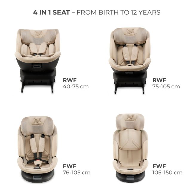 SCAUN AUTO KINDERKRAFT XPEDITION 3 I-SIZE 40-150 CM, BEIGE VIVKCXPED03BEG0000