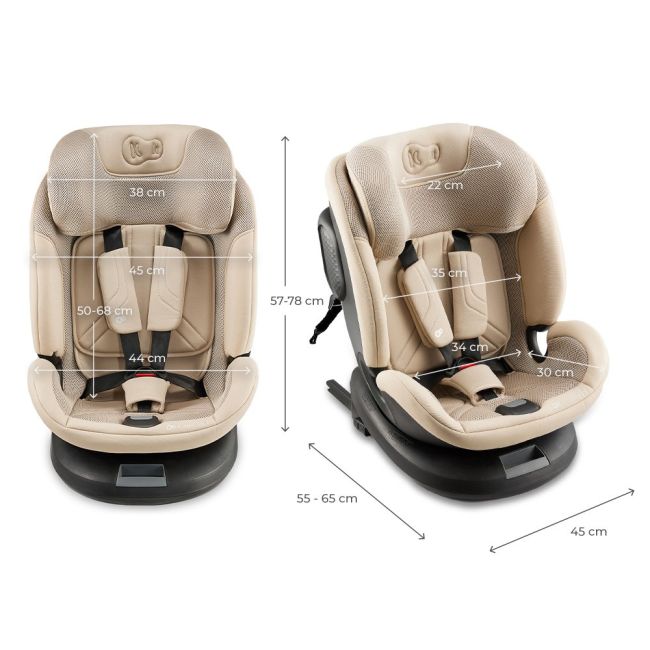 SCAUN AUTO KINDERKRAFT XPEDITION 3 I-SIZE 40-150 CM, BEIGE VIVKCXPED03BEG0000