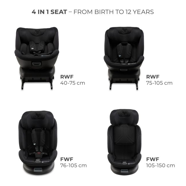 SCAUN AUTO KINDERKRAFT XPEDITION 3 I-SIZE 40-150 CM, BLACK VIVKCXPED03BLK0000