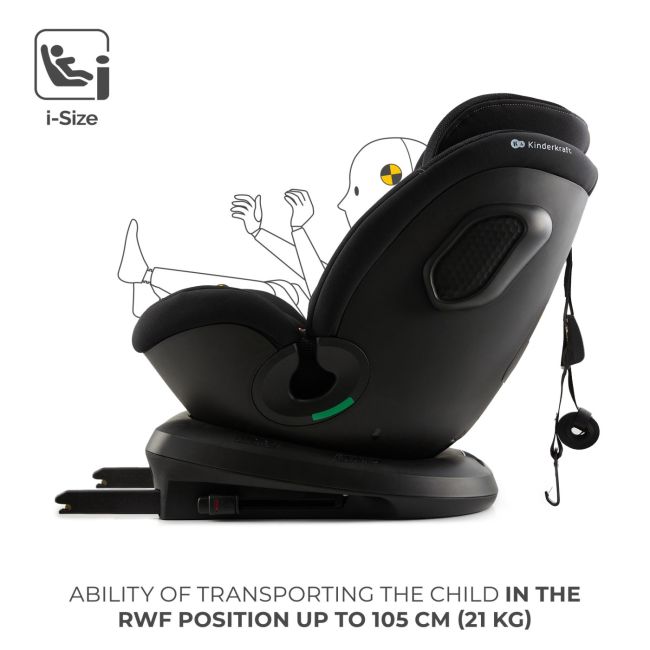 SCAUN AUTO KINDERKRAFT XPEDITION 3 I-SIZE 40-150 CM, BLACK VIVKCXPED03BLK0000