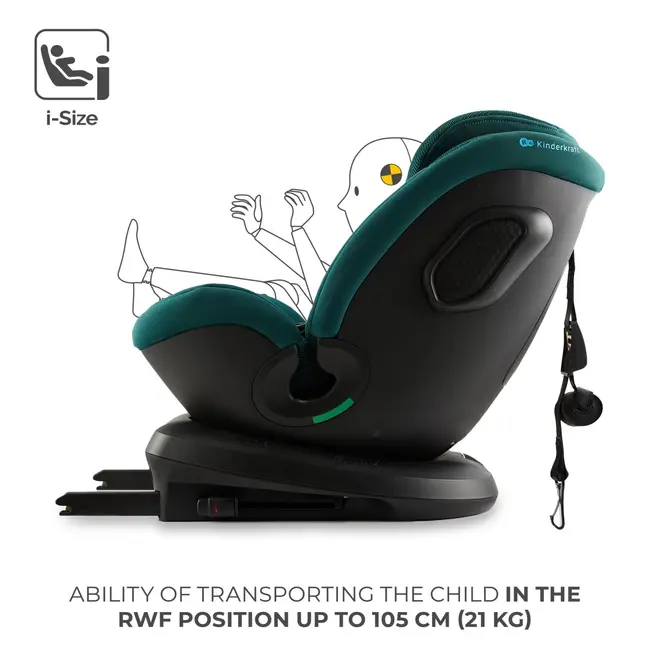 SCAUN AUTO KINDERKRAFT XPEDITION 3 I-SIZE 40-150 CM, GREEN VIVKCXPED03GRE0000