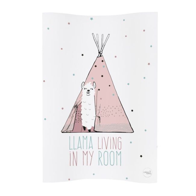 Saltea de infasat, Ceba Baby, Cosy, Moale, 50 x 70 cm, 0-12 luni, Lolly Polly Lama BYNW-104-120-607