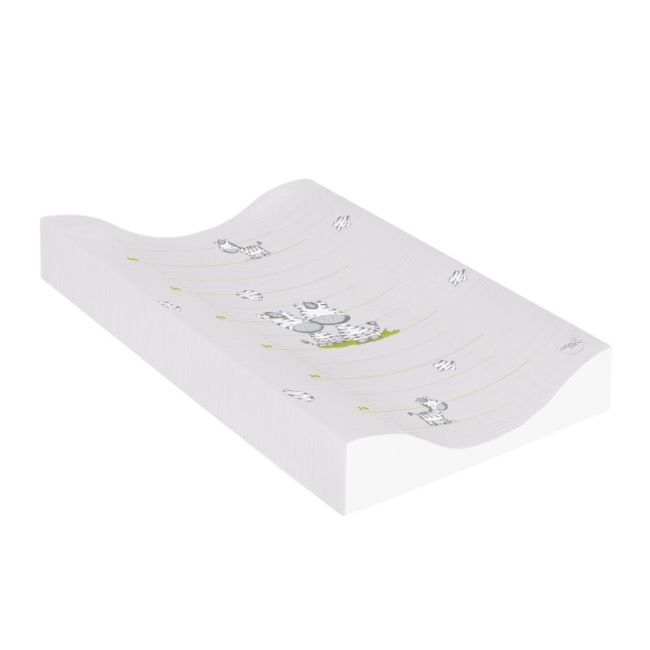 Saltea de infasat, Ceba Baby, Cosy, Moale, Cu taliometru, 50 x 70 cm, 0-12 luni, Grey Zebra BYNW-104-002-260