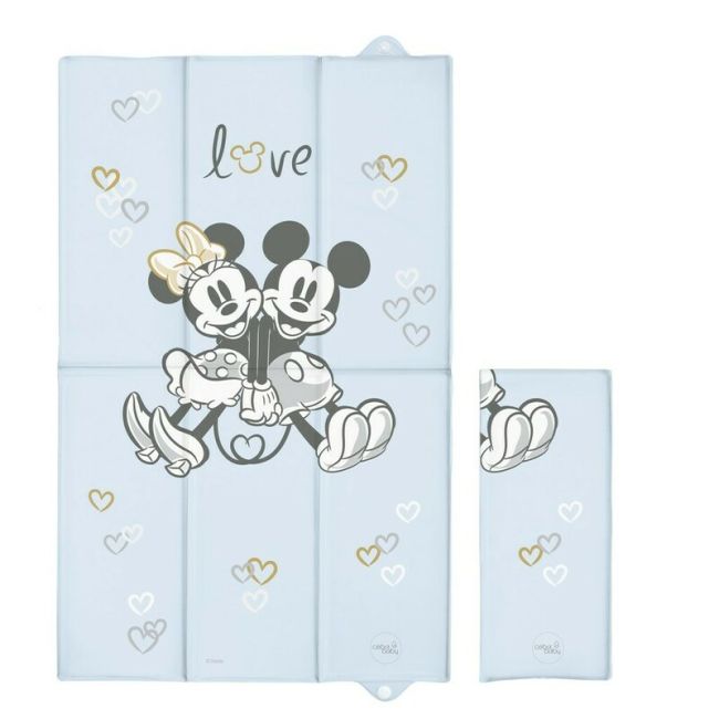 Saltea de infasat, Ceba Baby, Disney, Pliabila, 50 x 80 cm, Minnie & Mickey Blue BYNTH-307-127-665