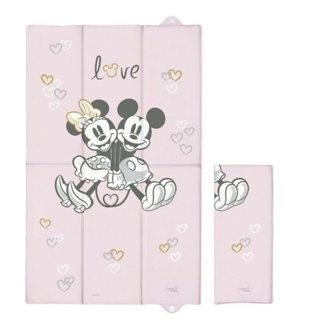 Saltea de infasat, Ceba Baby, Disney, Pliabila, 50 x 80 cm, Minnie & Mickey Pink BYNTH-307-127-664