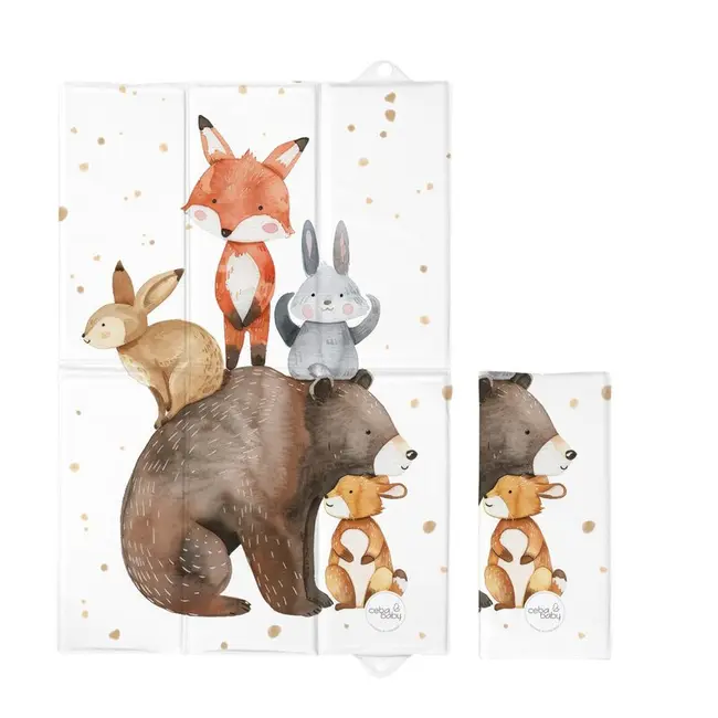 Saltea de infasat, Ceba Baby, Pliabila, 60 x 40 cm, Basic Forest BYNW-305-000-783