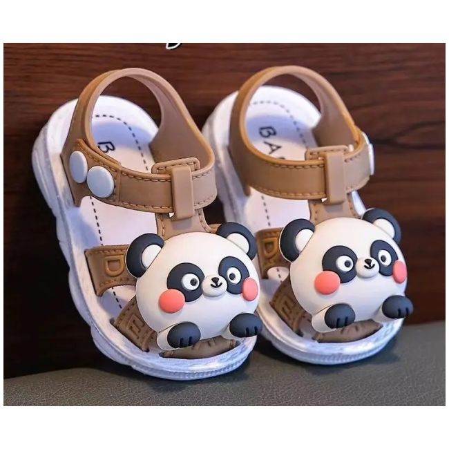 Sandalute maro pentru baietei - panda mdtui03