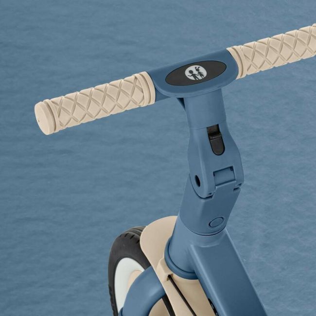 Tricicleta, Petite&Mars, Turbo, 5 in 1, Multifunctionala, Vehicul de impins, Bicicleta cu/fara pedale, Cu maner de ghidaj, Detasabil, Roti din cauciuc, Pana la 25 kg, 1.5-5 ani, Ocean Blue BYN613830