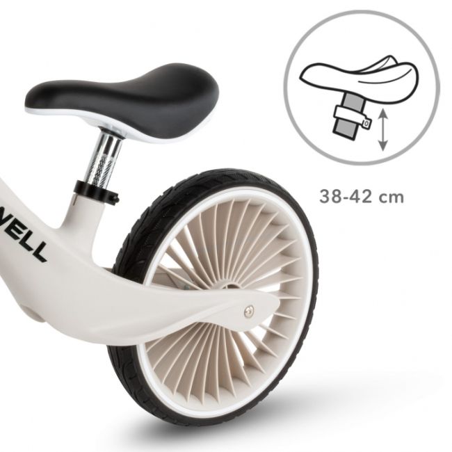 Bicicleta fara pedale, cadru nailon, roti pu, kidwell nix - gri edeedirobinix04a0