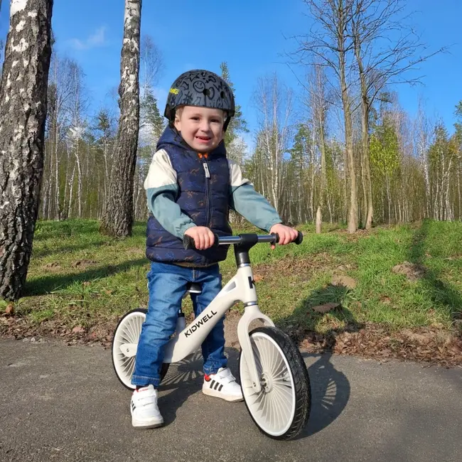 Bicicleta fara pedale, cadru nailon, roti pu, kidwell nix - gri edeedirobinix04a0