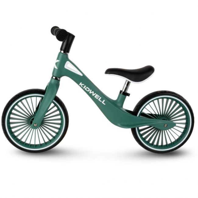 Bicicleta fara pedale, cadru nailon, roti pu, kidwell nix - verde edeedirobinix01a0