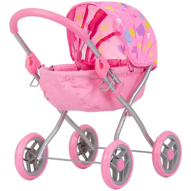 Carucior pentru papusi chipolino daisy hearts hubkzkdz02403he