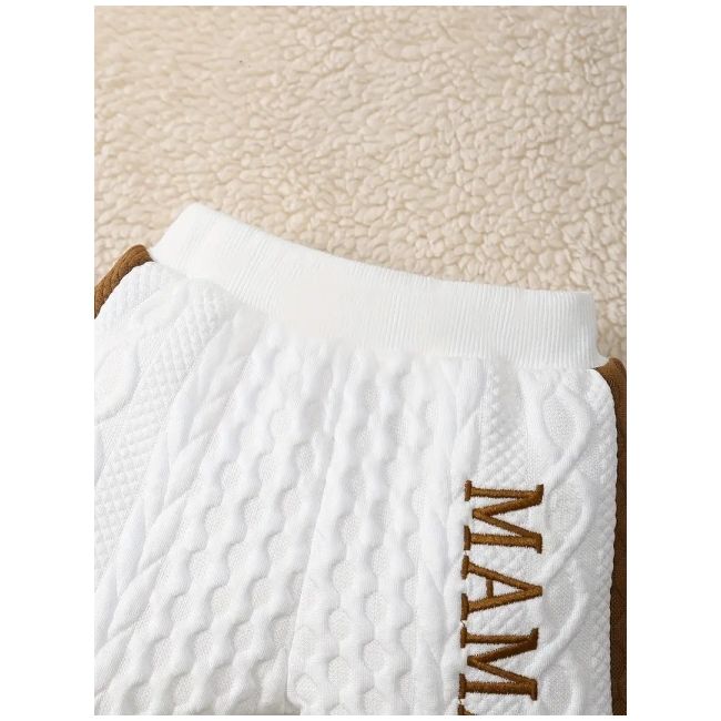 Costumas alb pentru bebelusi - mama's boy mdtu12-r1