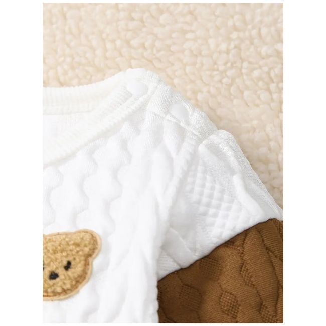 Costumas alb pentru bebelusi - mama's boy mdtu12-r1