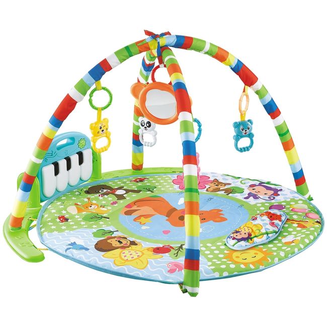 Covoras de joaca cu pian chipolino happy cangaroo blue hubpgrhc02301bl