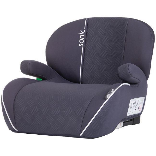 Inaltator auto chipolino sonic i-size 125-150 cm cu sistem isofix anthracite, testat adac hubsdksn02502an