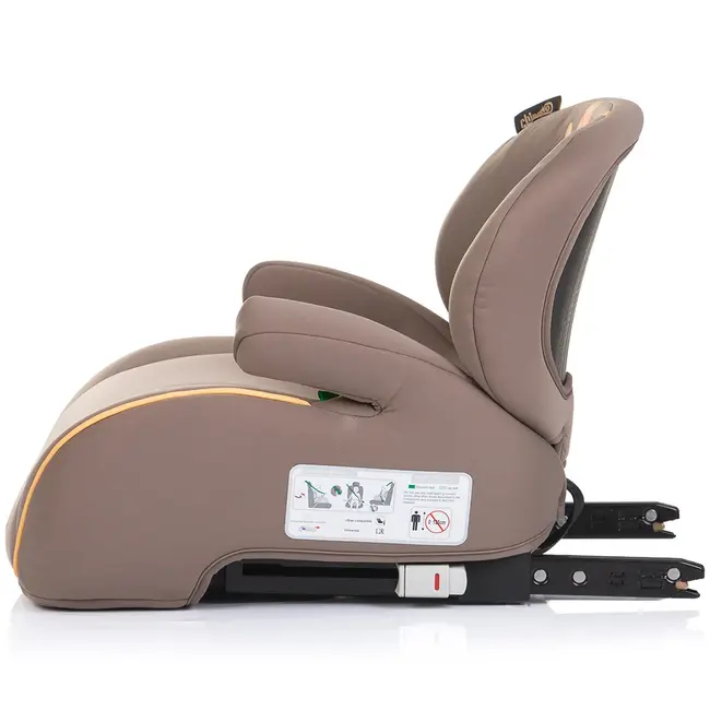Inaltator auto chipolino sonic i-size 125-150 cm cu sistem isofix giraffe, testat adac hubsdksn02504gi
