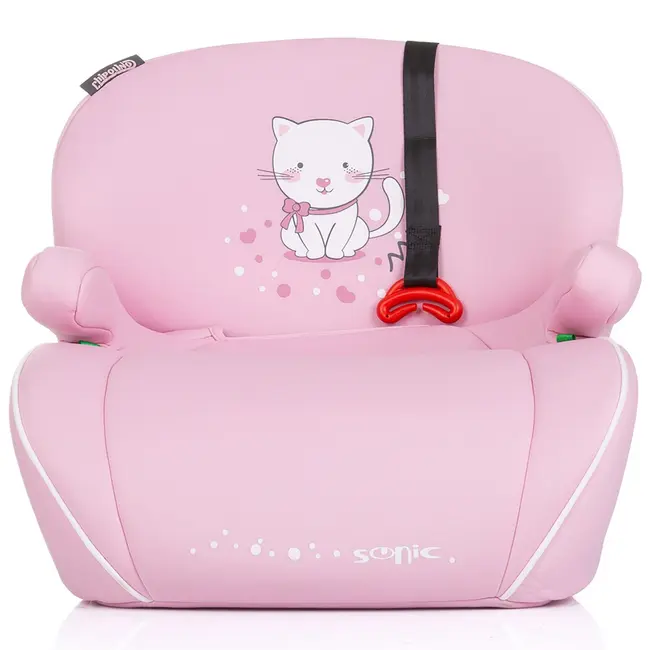 Inaltator auto chipolino sonic i-size 125-150 cm cu sistem isofix kitten, testat adac hubsdksn02506ki