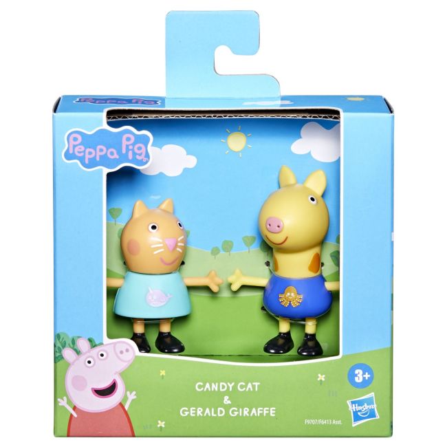 PEPPA PIG PRIETENI BUNI SET 2 FIGURINE PISICA CANDY SI GIRAFA GERALD VIVF6413_F9707
