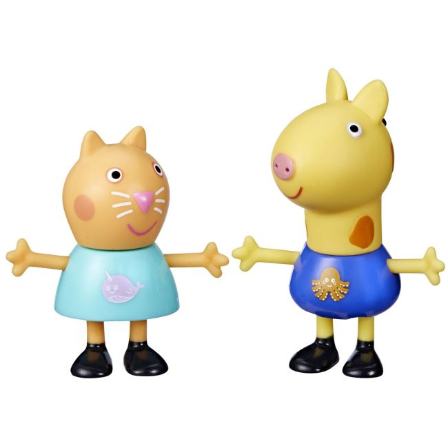 PEPPA PIG PRIETENI BUNI SET 2 FIGURINE PISICA CANDY SI GIRAFA GERALD VIVF6413_F9707