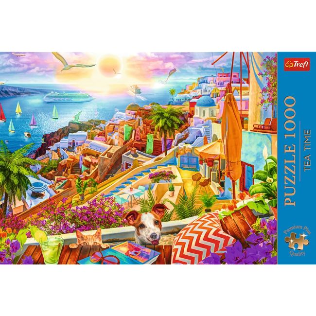 PUZZLE 1000 PREMIUM PLUS TEA TIME VIZITAND SANTORINI VIV10842