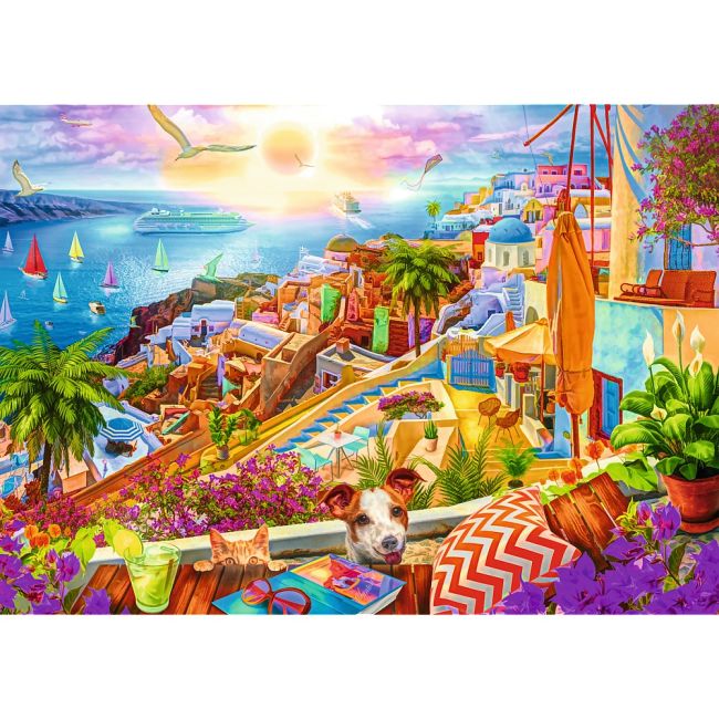 PUZZLE 1000 PREMIUM PLUS TEA TIME VIZITAND SANTORINI VIV10842