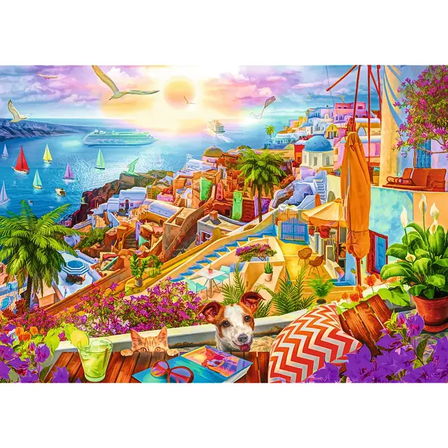 PUZZLE 1000 PREMIUM PLUS TEA TIME VIZITAND SANTORINI VIV10842