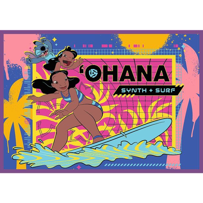 PUZZLE TREFL 4X250 DISNEY UIMITORUL STITCH VIV13311