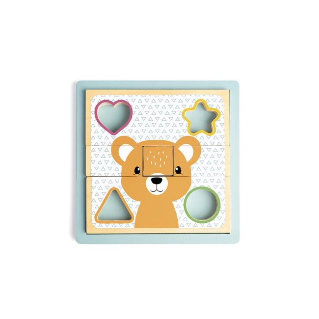 Puzzle cu sortator forme - animalute
